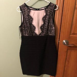 Size 10 black and nude dress worn once